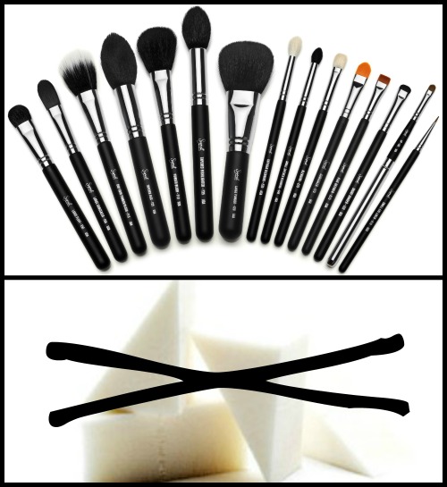 brushes or sponges